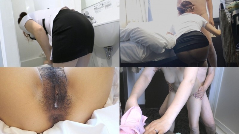 FC2-PPV-4780168 [Private shoot, fantasy raw creampie]  She gets turned on by the hotel room attendant's panty shot and makes her suck her dick an