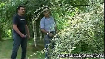 Double Gangbang Outdoors